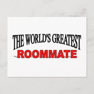 Postal El mejor compañero de habitación del mundo