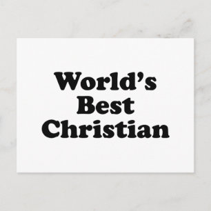 Postal El mejor cristiano del mundo