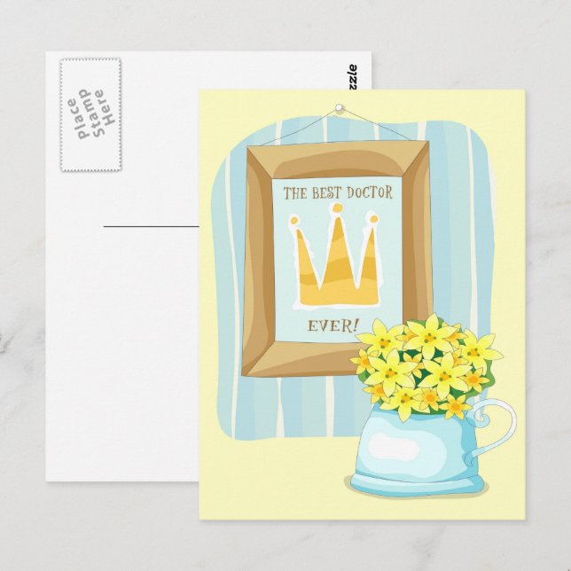 Postal El Mejor Doctor del Mundo  (Anverso / Reverso)
