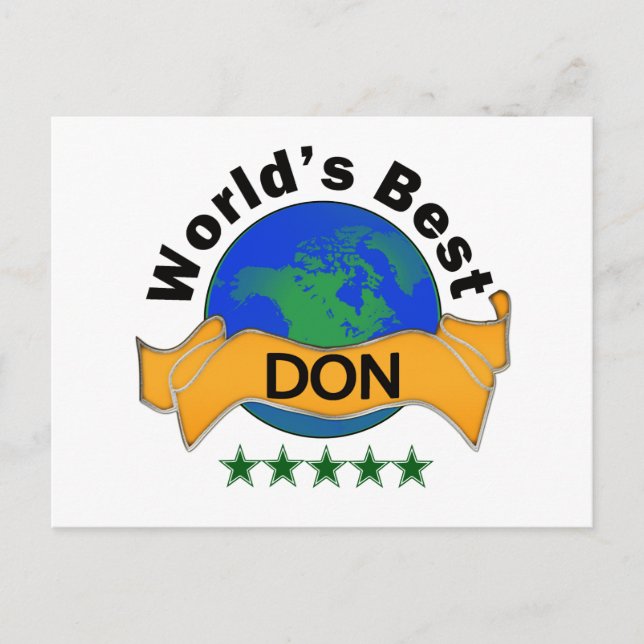 Postal El mejor DON del mundo (Anverso)