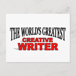Postal El mejor escritor creativo del mundo