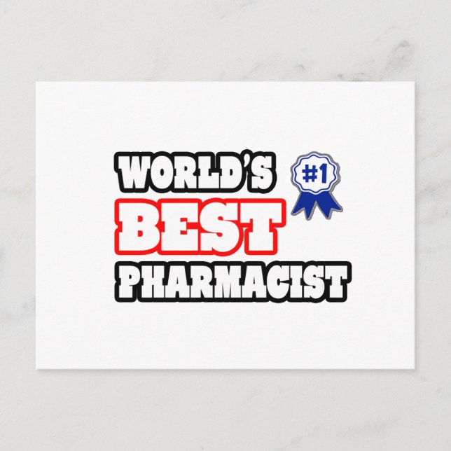 Postal El mejor farmacéutico del mundo (Anverso)