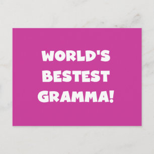 Postal El mejor gramma negro o blanco del mundo
