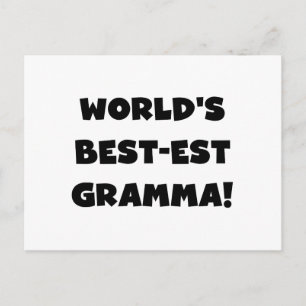 Postal El mejor gramma negro o blanco del mundo