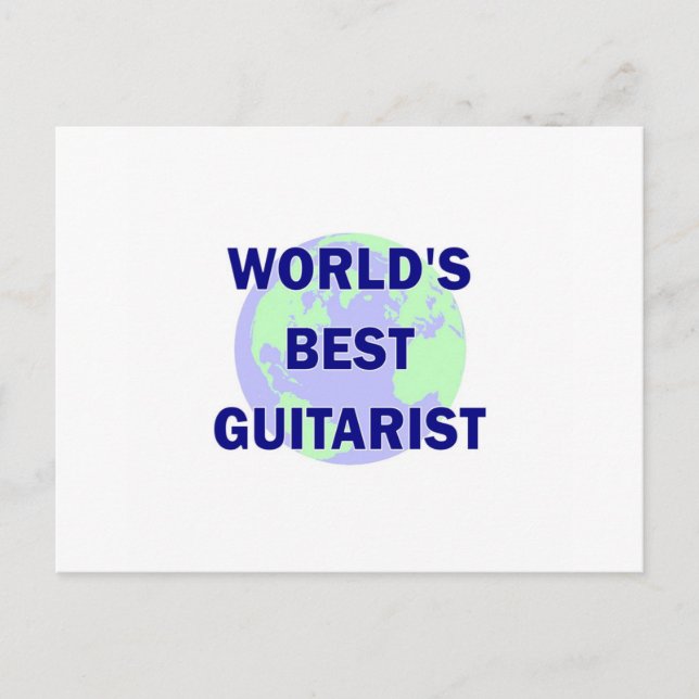 Postal El mejor guitarista del mundo (Anverso)