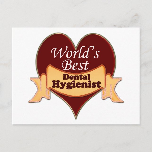 Postal El mejor higienista dental del mundo (Anverso)