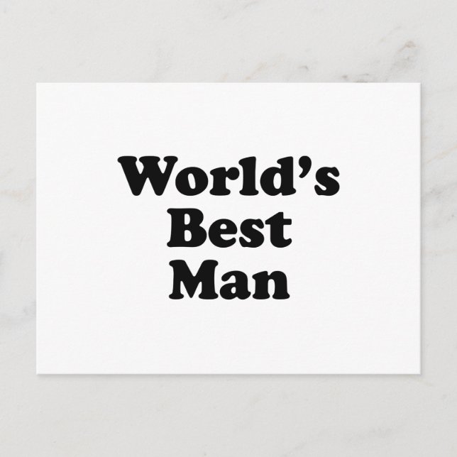 Postal El mejor hombre del mundo (Anverso)