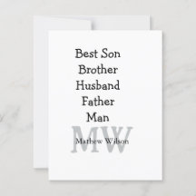 El mejor hombre hijo marido papá cita el texto del
