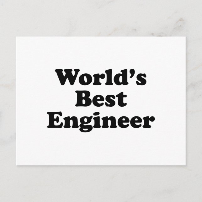 Postal El mejor ingeniero del mundo (Anverso)