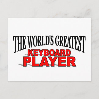Postal El mejor jugador de teclado del mundo