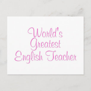 Postal El mejor maestro de inglés del mundo