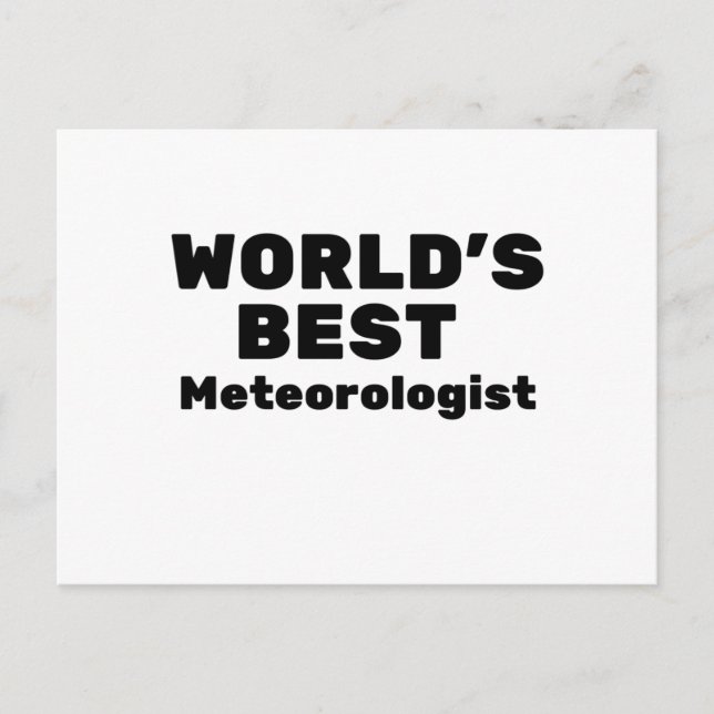 Postal El mejor meteorólogo del mundo (Anverso)