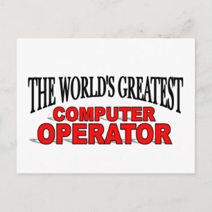 Postal El mejor operador de computadoras del mundo