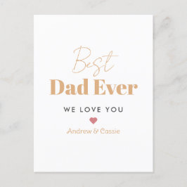 Postal El mejor padre de la historia