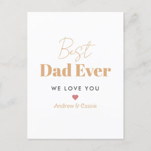 Postal El mejor padre de la historia