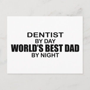 Postal El mejor padre del mundo - dentista