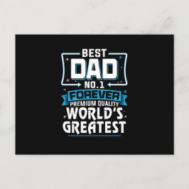 Postal El mejor padre del mundo No.1