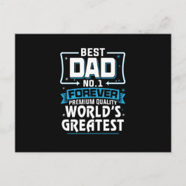 Postal El mejor padre del mundo número 1
