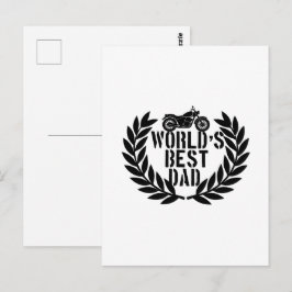 Postal El Mejor Papá Del Mundo