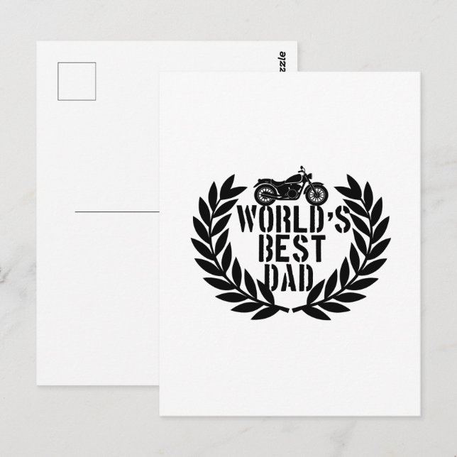 Postal El Mejor Papá Del Mundo  (Anverso / Reverso)