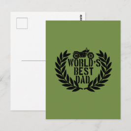 Postal El Mejor Papá Del Mundo