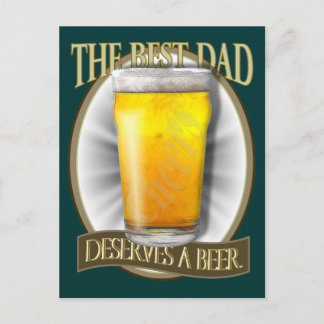 Postal El Mejor Papá Se Merece Una Cerveza