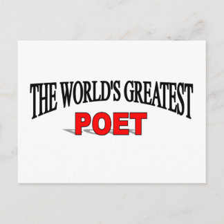 Postal El mejor poeta del mundo