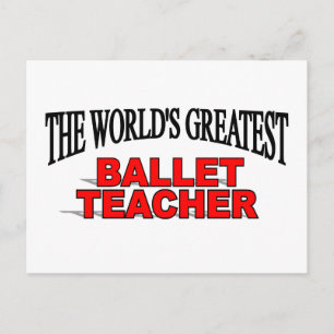 Postal El mejor profesor de ballet del mundo