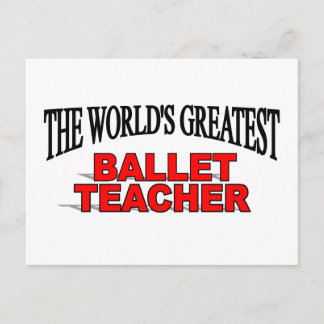 Postal El mejor profesor de ballet del mundo