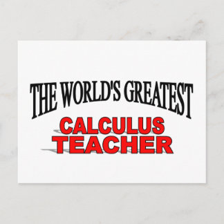 Postal El mejor profesor de cálculo del mundo