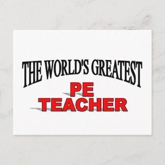 Postal El mejor profesor de educación física del mundo