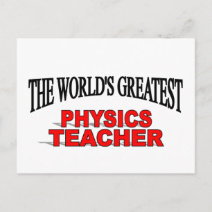 Postal El mejor profesor de física del mundo