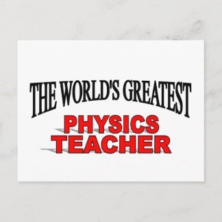 Postal El mejor profesor de física del mundo