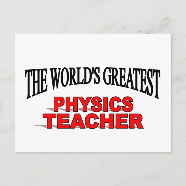 Postal El mejor profesor de física del mundo (Anverso)