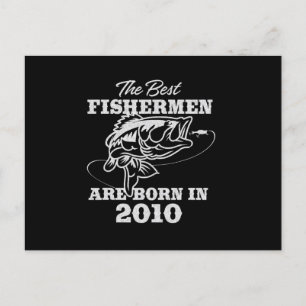 Postal El mejor regalo de cumpleaños para pescador de 201