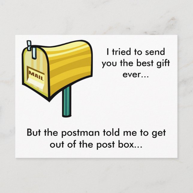 Postal ¿El mejor regalo de la historia? (Anverso)