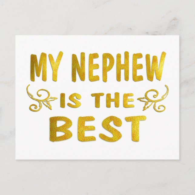 Postal El mejor sobrino (Anverso)