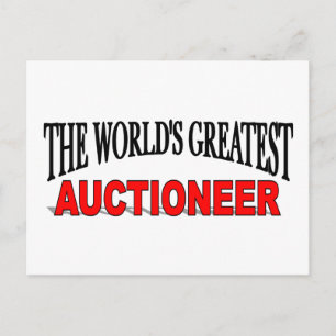 Postal El mejor subastador del mundo