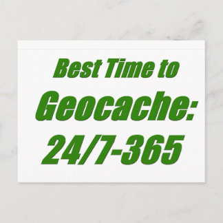 Postal El mejor tiempo a Geocache