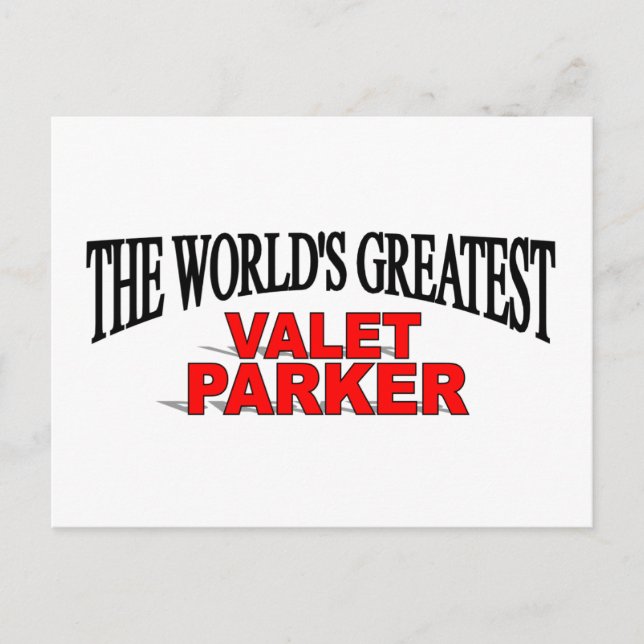 Postal El mejor Valet Parker del mundo (Anverso)