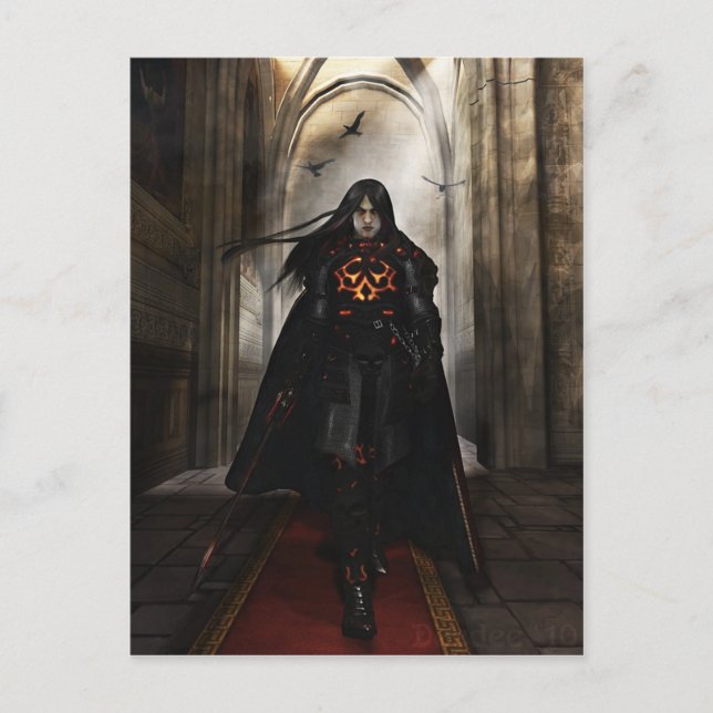 Postal El mensajero (Anverso)