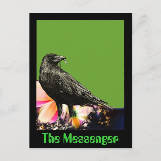 Postal El mensajero (Anverso)