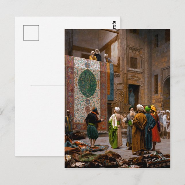 Postal El mercader de alfombras | Jean-Lé sobre Gé me o (Anverso / Reverso)