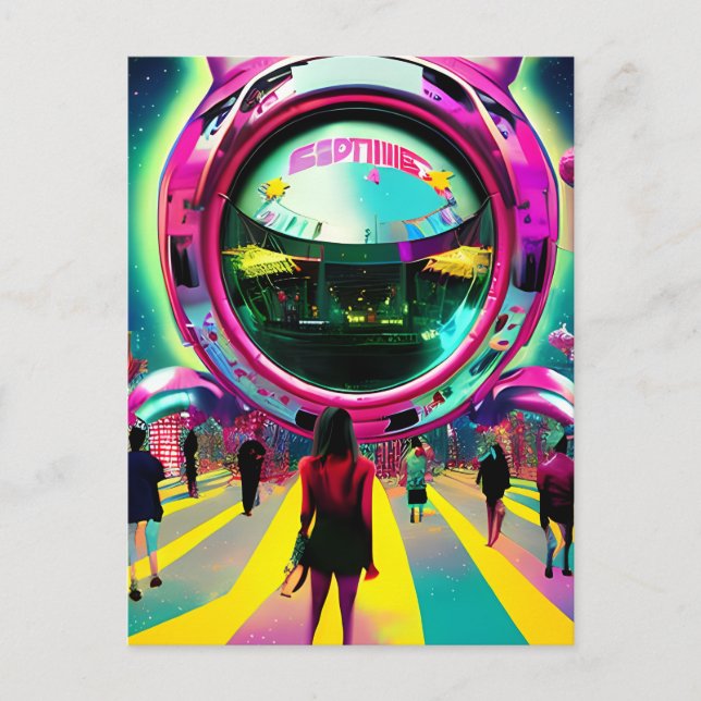 Postal El mercado futuro (Anverso)