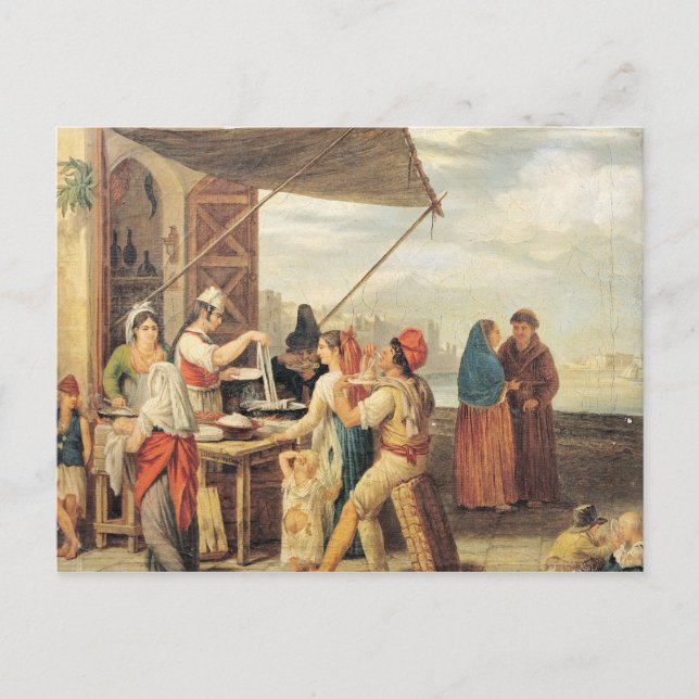 Postal El mercado italiano (Anverso)