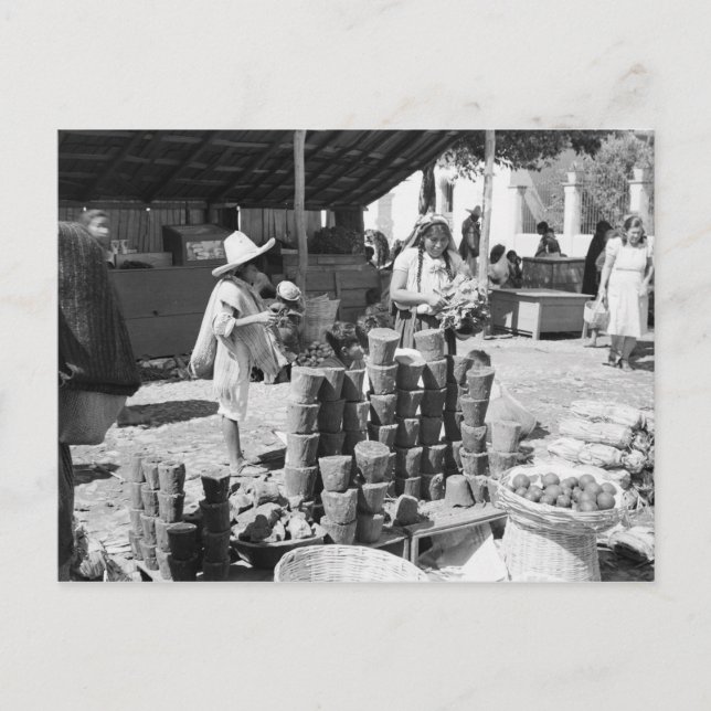 Postal El Mercado, San Cristóbal de Las Casas (Anverso)