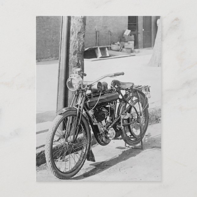 Postal El Merkel volador (Anverso)