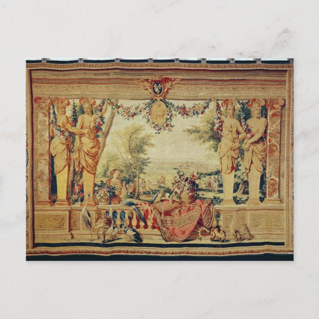 Postal El mes de julio/ castillo de Vincennes (Anverso)