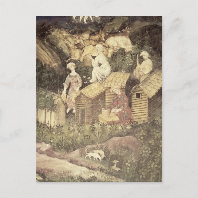 Postal El mes de junio (Anverso)