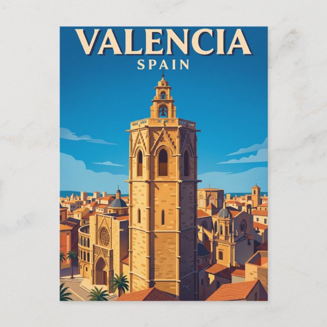 Postal El Micalet España (Anverso)